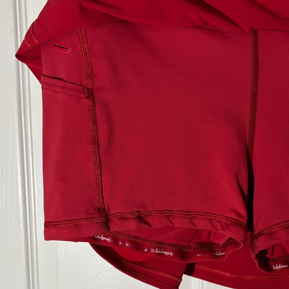 Lululemon Athletica Vibrant Red Mini Golf Skirt - Picture 5 of 10